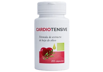 Cardiotensive — frasco de Cardiotensive con 20 cápsulas